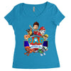 paw patrol birthday boy dad Women's Triblend Scoop T-shirt