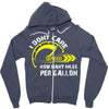 I Don't Care How Many Miles Per Gallon Zipper Hoodie