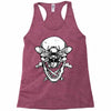 butter skull black Racerback Tank