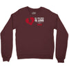 love and a dog life Crewneck Sweatshirt