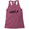 evolution of a rugby player t shirt top all black mens Racerback Tank