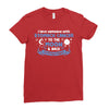 I Love Someone with Stomach Cancer to The Moon and Back to Infinity Ladies Fitted T-Shirt