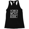 horror movie addict Racerback Tank