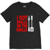 got skills on the grills apron V-Neck Tee