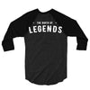 Life Begins at Forty 1978 the Birth of Legends 3/4 Sleeve Shirt