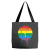 rainbow colored stripes dot running splashes Tote Bags