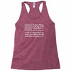 american flag pledge of allegiance Racerback Tank
