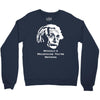 without a moustache einstein proud hirsute mustachioed grooming Crewneck Sweatshirt