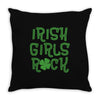 irish girls rock Throw Pillow