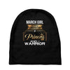march  girl is a perfect combination of princess and warrior Baby Beanies