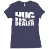 hug dealer love Ladies Fitted T-Shirt