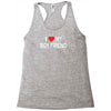 i love my boy friend Racerback Tank