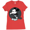 mickey mouse suicide Ladies Fitted T-Shirt