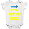 i am with her Baby Onesie