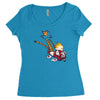 downhill Women's Triblend Scoop T-shirt