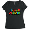 Super Mario Women's Triblend Scoop T-shirt