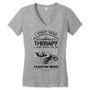 I Don't Need Therapy Just to Go Mountain Biking Women's V-Neck T-Shirt