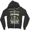 proud dad freaking Zipper Hoodie