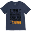 Strong Independent Motivated Taurus V-Neck Tee