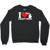 ladies i love michigan craft beer Crewneck Sweatshirt