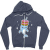 narwhal donuts cute unicorn sweet cool awesome Zipper Hoodie