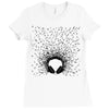 headphones Ladies Fitted T-Shirt