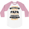 Super Cool Papa Of A Freaking Awesome Granddaughter 3/4 Sleeve Shirt