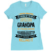 Super Cool Grandpa Of A Freaking Awesome Granddaughter Ladies Fitted T-Shirt