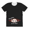July Peeking Out Baby Boy in Spanish All Over Women's T-shirt