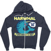 narwhal Zipper Hoodie