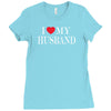 i love my husband Ladies Fitted T-Shirt