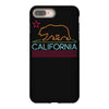 neon sign california republic flag bear iPhone 8 Plus