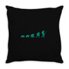 evolution of turtles Throw Pillow