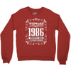 vintage made in 1986 perfectly aged a living legend Crewneck Sweatshirt