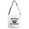 mens beard Adjustable Strap Totes