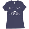 whiskers cat dog cute puppy animal baseball jersey Ladies Fitted T-Shirt