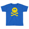 smiley pirate skull and crossbones Toddler T-shirt