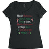 maybe christmas Women's Triblend Scoop T-shirt