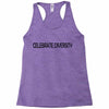 celebrate diversity Racerback Tank