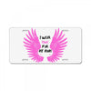 i wear pink for my mom License Plate