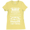 I Am A March Women Ladies Fitted T-Shirt