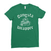 gangsta wrapper Ladies Fitted T-Shirt