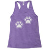 dog paws set of 2 Racerback Tank