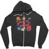 learn from the flowers Zipper Hoodie