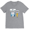 usb i am your father! funny geek computer V-Neck Tee