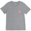 breast cancer ribbon survivor pocket V-Neck Tee
