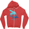 mega water Zipper Hoodie