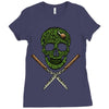 skull grass Ladies Fitted T-Shirt