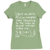 ron swanson's will riddle map parks and recreation Ladies Fitted T-Shirt