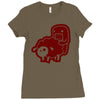 sheep Ladies Fitted T-Shirt